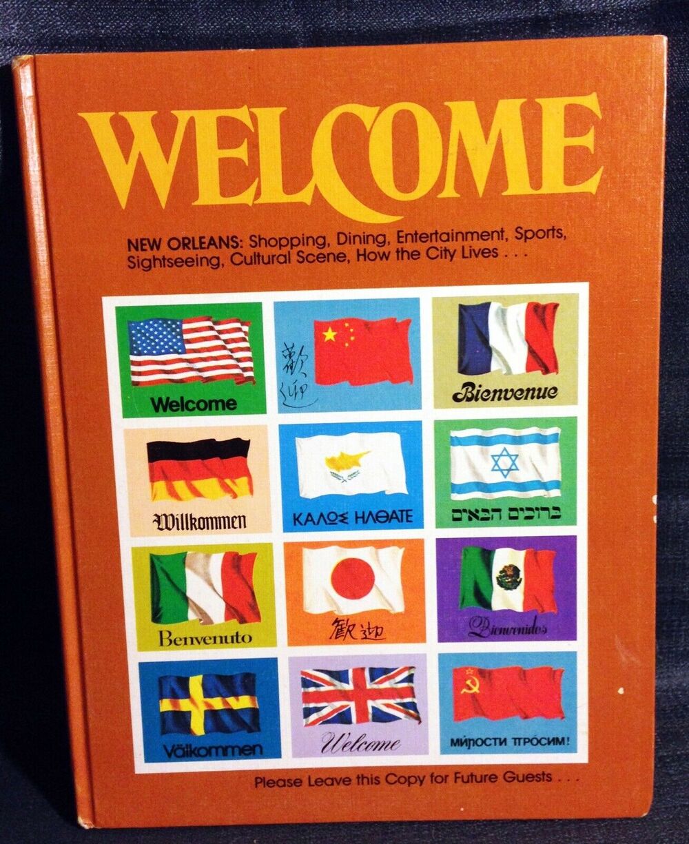 Vintage 1981 New Orleans, LA, Tourist Travel WELCOME Hotel Room Souvenir History